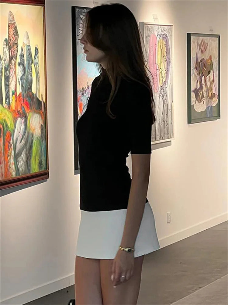 Meg High Neck Mini Dress