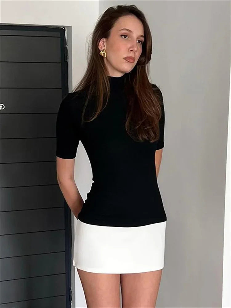 Meg High Neck Mini Dress