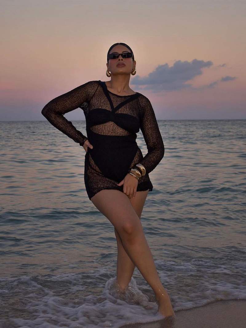 Maya Sheer Mini Dress